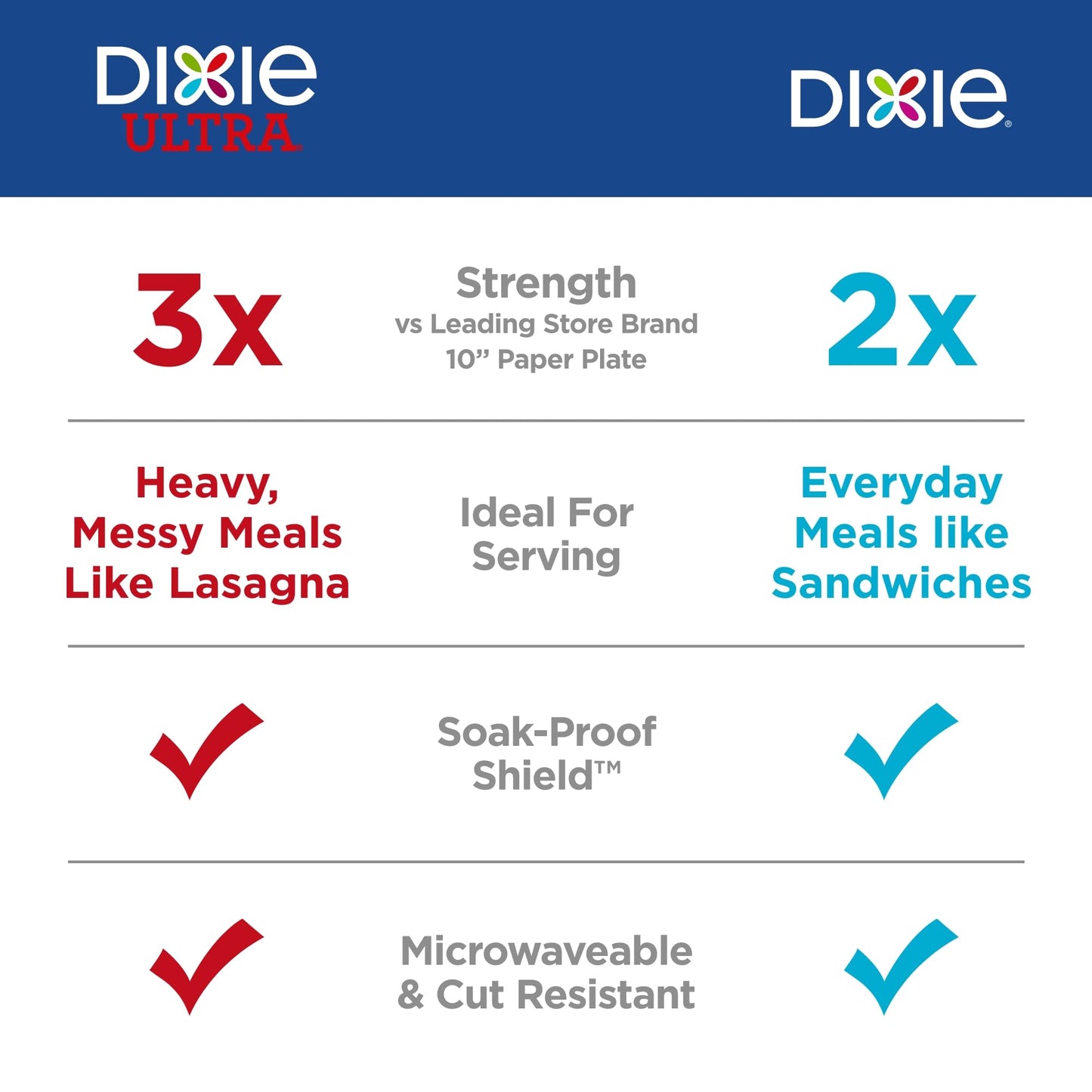 204 Count Dixie Disposable Paper Plates, 10 Inch