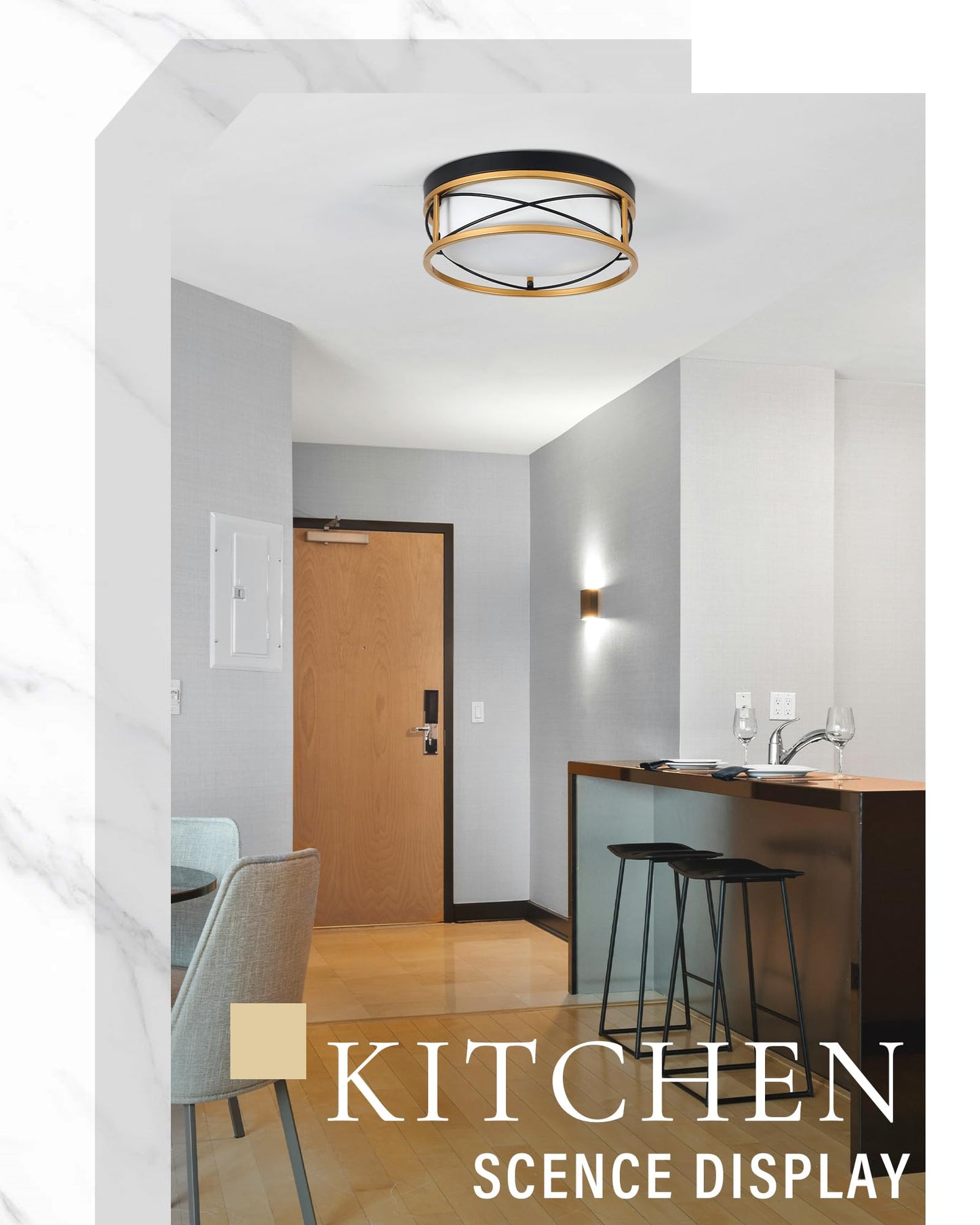 Flush Mount LED Ceiling Light by HANASS