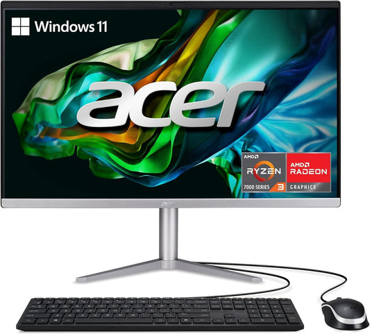 Acer Aspire 23.8" AIO Desktop with Ryzen 3
