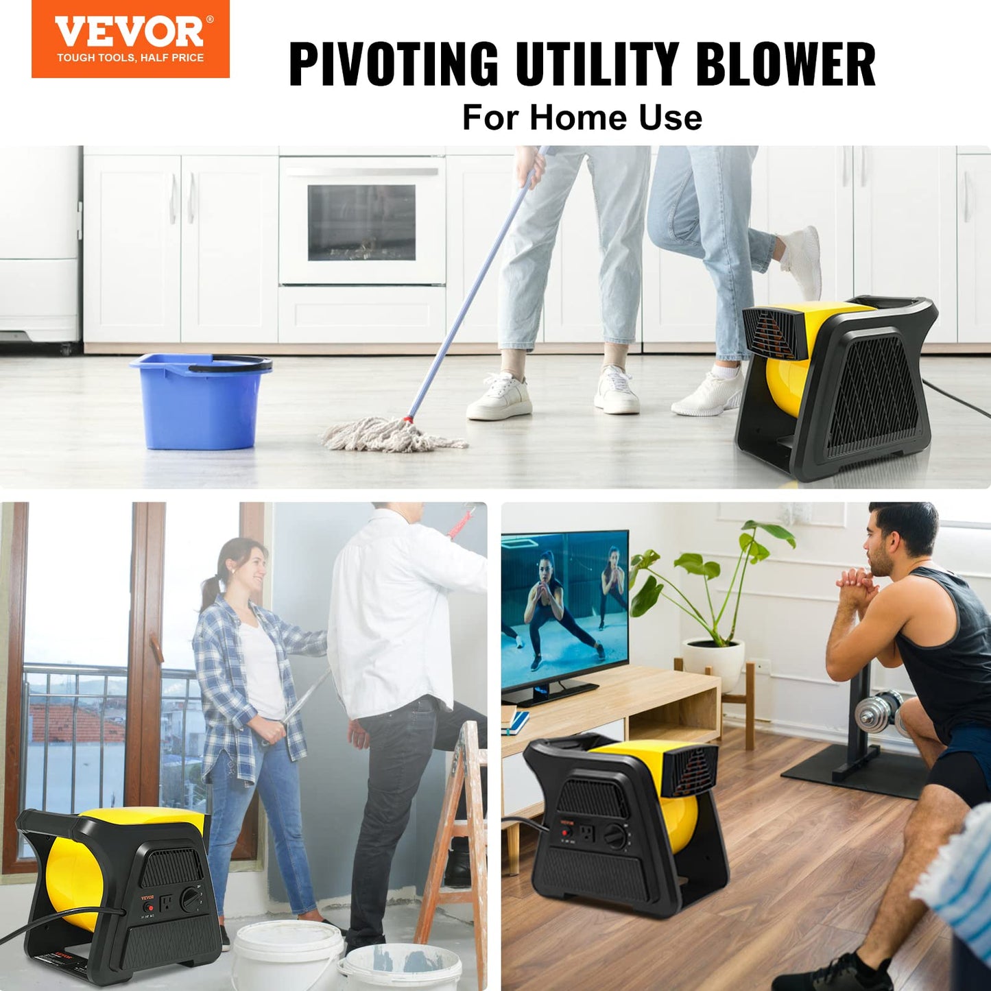 VEVOR High Velocity Floor Blower Fan 600 CFM