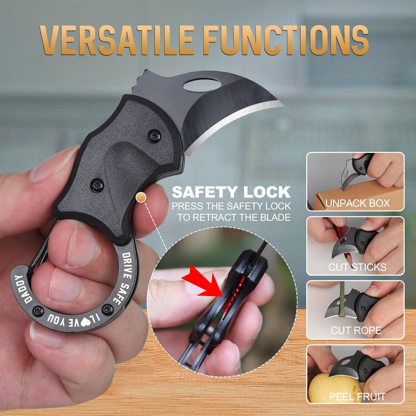EDC Box Cutter Tool for Dad Gifts