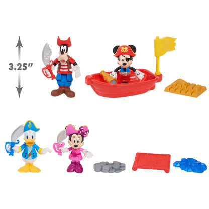 Mickey Mouse Pirate Adventure Figure Set, Kids Toys for Ages 3 Up, Amazon Exclusive