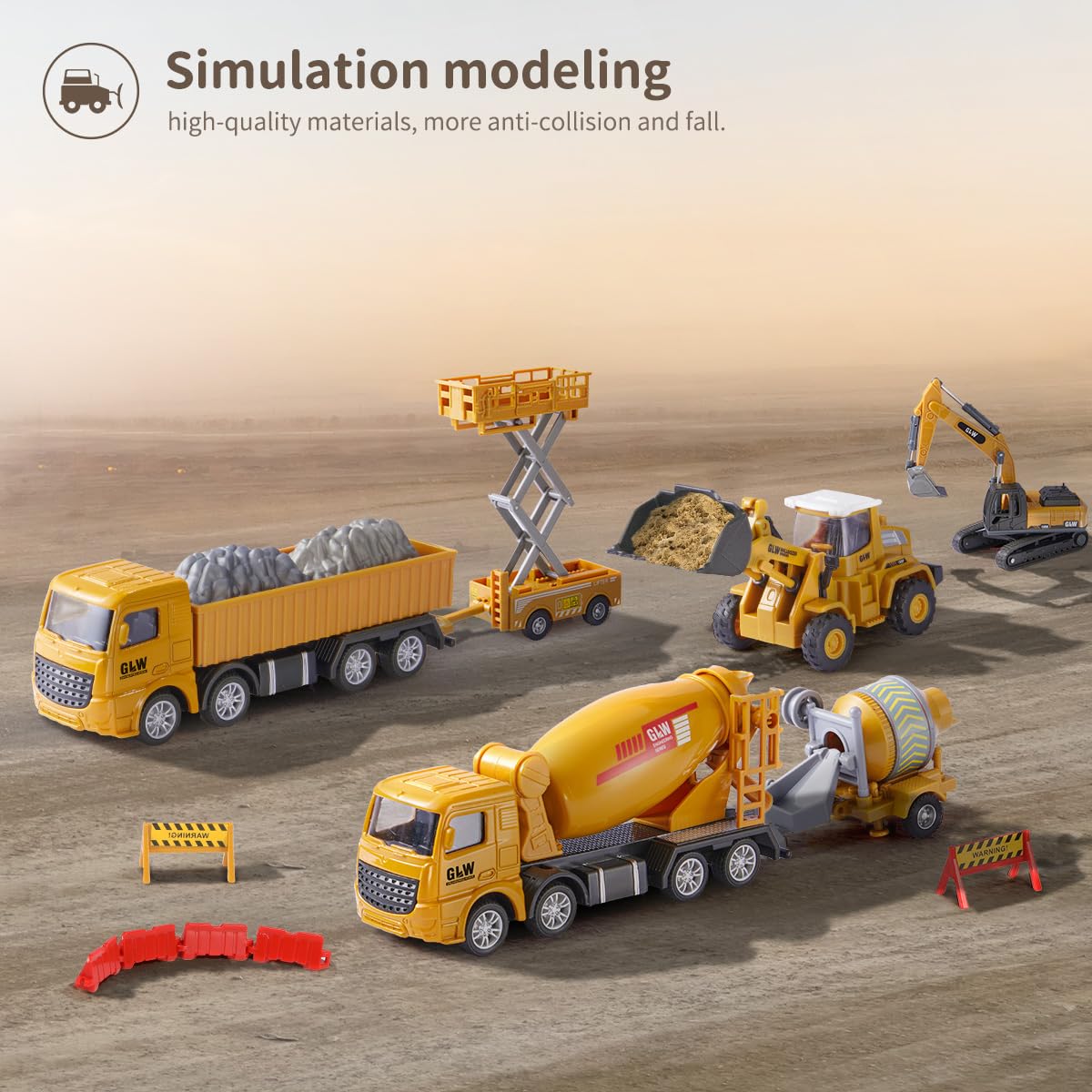 Construction Truck Toy Set for Kids