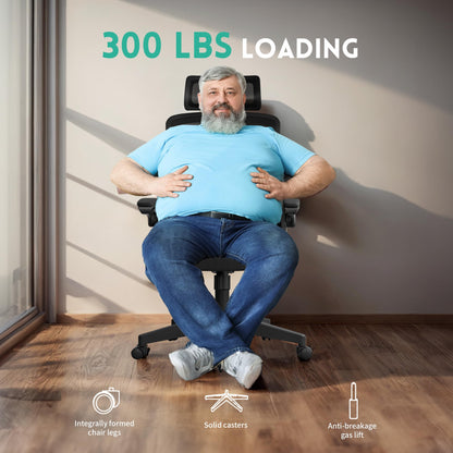 Ergonomic Office Chair with Adjustable Lumbar Support