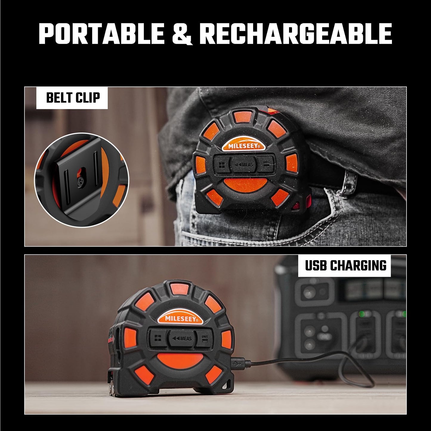 131Ft Laser Measure & 16Ft Tape Measure