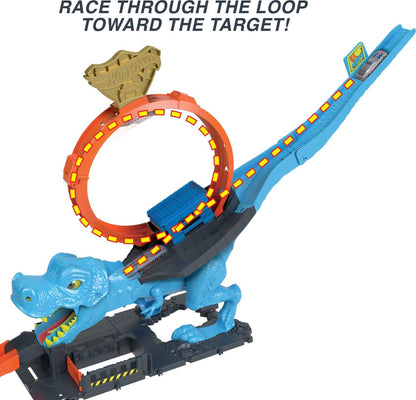 Hot Wheels T-Rex Chomp Track Set with Vehicle