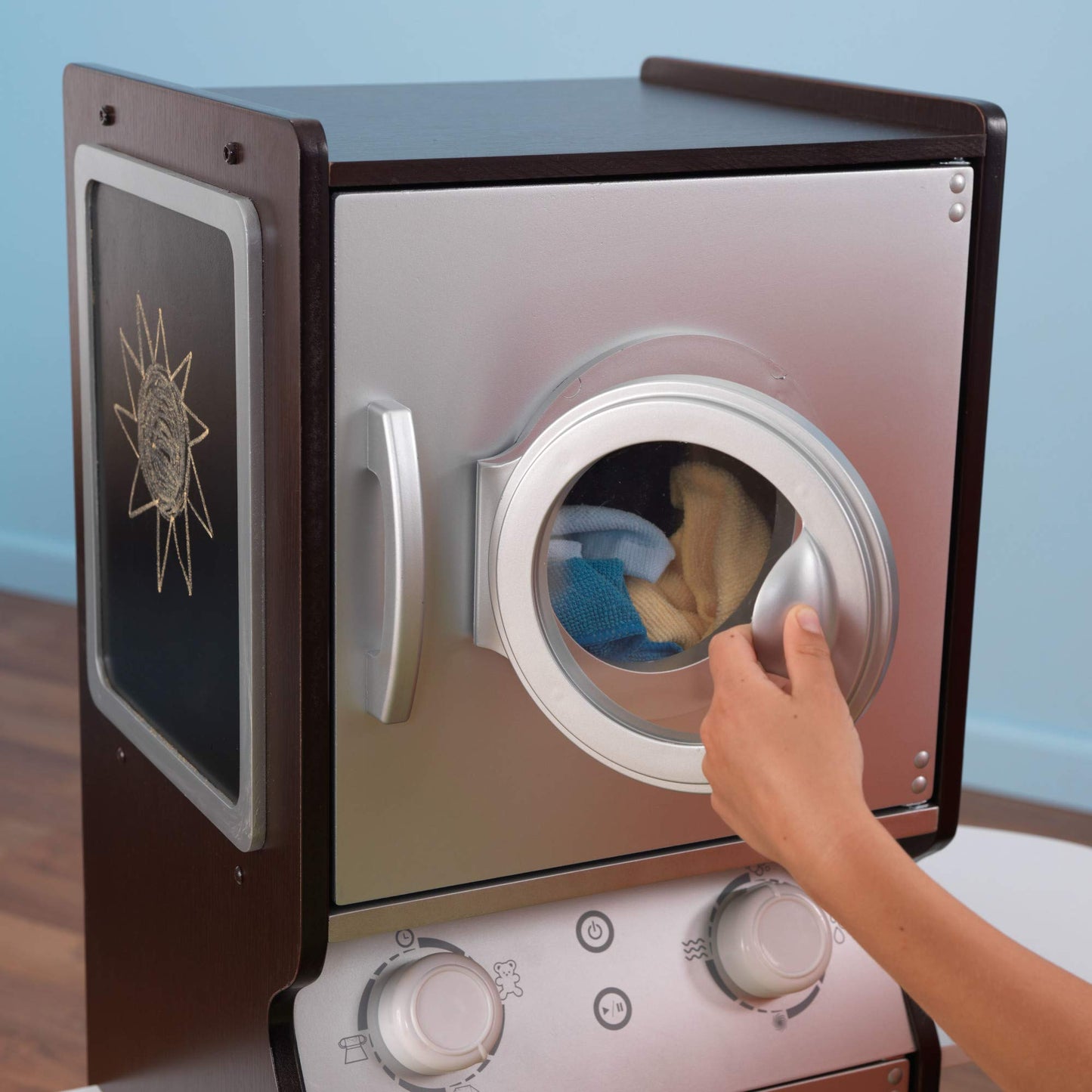 KidKraft Wooden Laundry Playset with Washer and Dryer