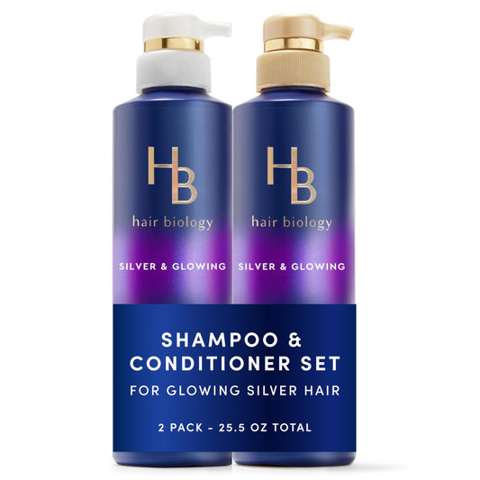 Hair Biology Purple Shampoo & Conditioner Set