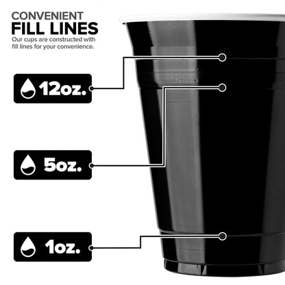 Stock Your Home 16oz Disposable Plastic Cups - 100 Count