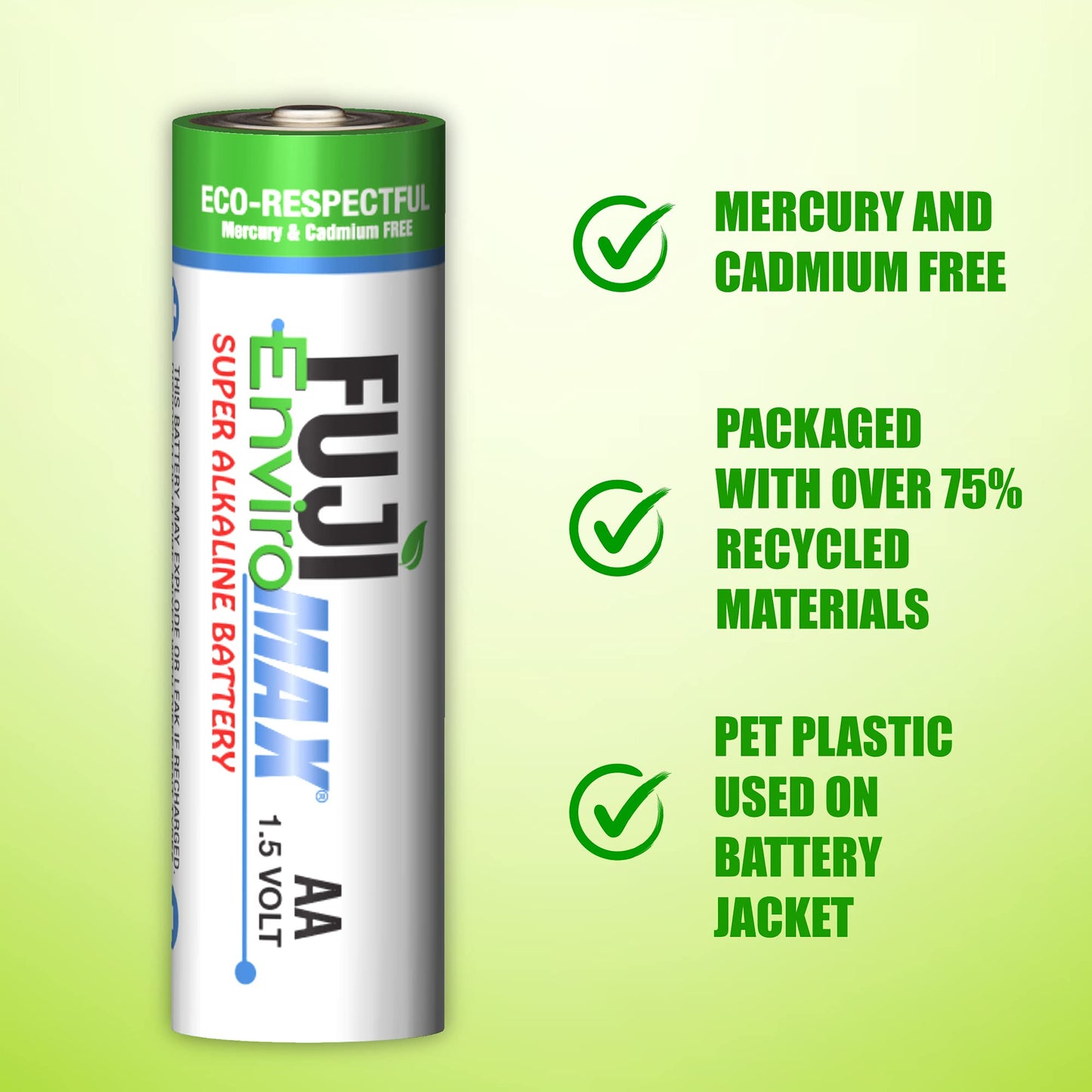 Fuji Enviromax AA Super Alkaline Batteries 48-Pack