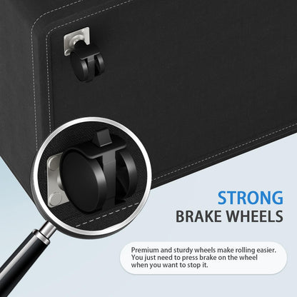 50L Rolling Laundry Basket with Wheels