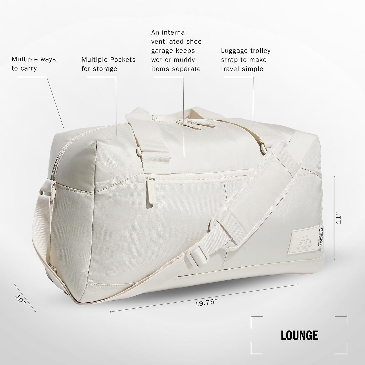 adidas Premium Sport Duffel Bag for Travel