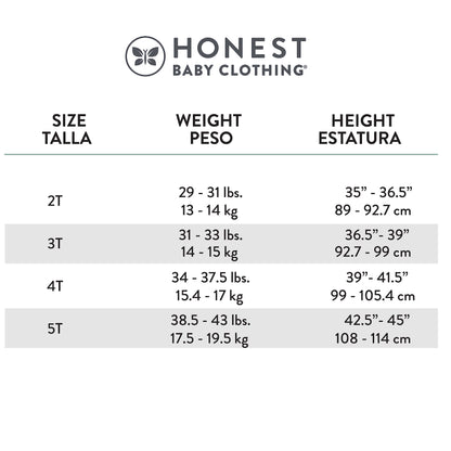 HonestBaby 2-Piece Pajamas Sleepwear PJs 100% Organic Cotton for Infant Baby and Toddler Boy, Unisex, Rugby Stripe Light Heather Gray, 18 Months