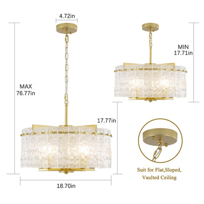5-Light Modern Farmhouse Chandelier by KOOFREDDO