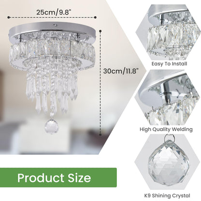 Small LED Crystal Chandelier for Home