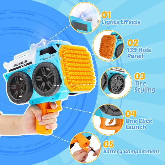 Eaglestone Bubble Machine Gun for Kids, 139 Hole Automatic Bubbles Wand, Blower, Maker for Toddlers- Outdoor Bubble Toys for Boys & Girls - Easter,Wedding, Party Gifts for Ages 3 4 5 6 7 8