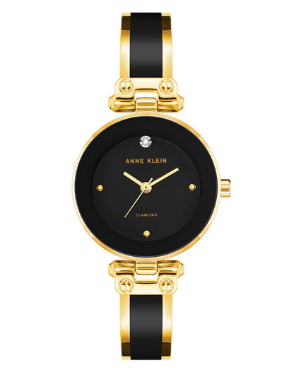 Anne Klein Diamond Dial Bangle Watch for Women