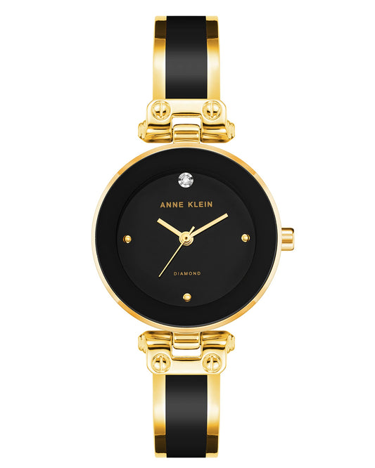 Anne Klein Diamond Dial Bangle Watch for Women