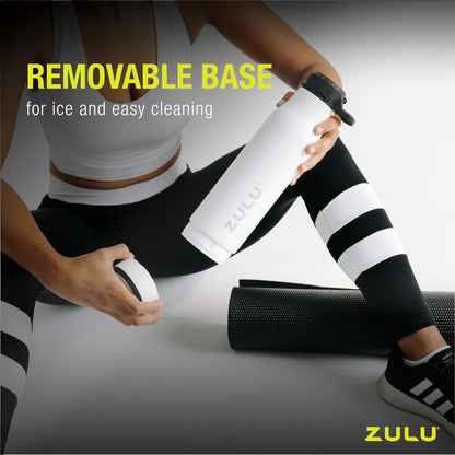 Zulu 24oz Vacuum Insulated Water Bottle with Chug Spout