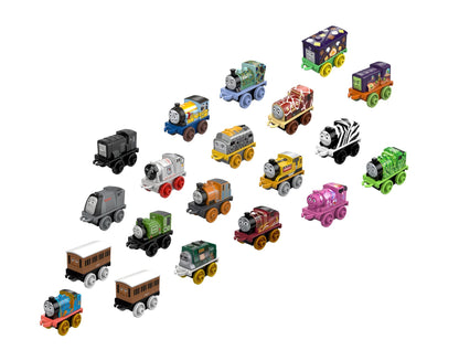 Thomas & Friends Toy Trains MINIS 20 Pack of Miniature Push-Along Engines & Railway Vehicles for Pretend Play Preschool Kids Ages 3+ Years (Amazon Exclusive)