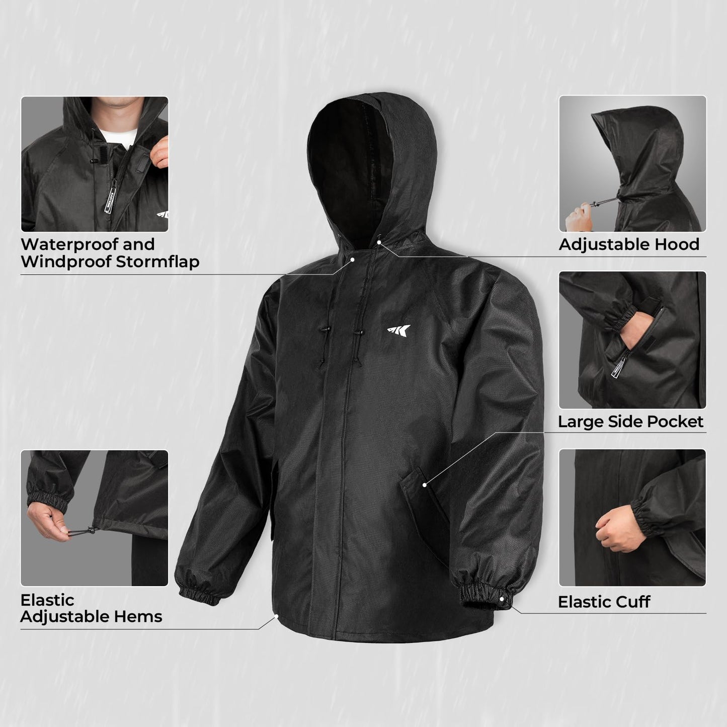 KastKing Lightweight Waterproof Rain Suit for All