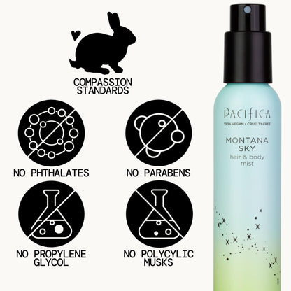 Pacifica Hair Mist & Body Spray - Montana Sky