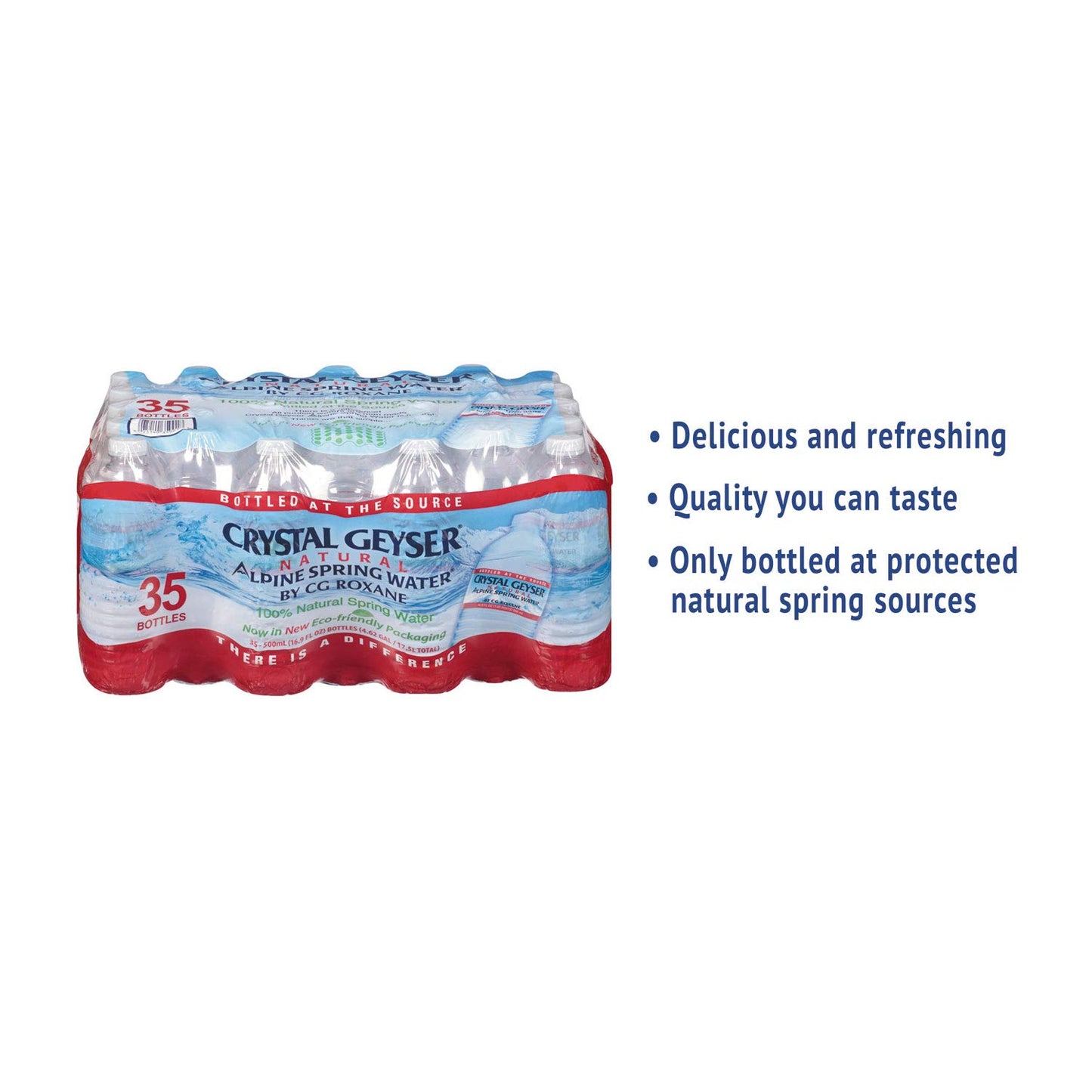 Crystal Geyser Spring Water, 16.9 Ounce, 35 Bottles