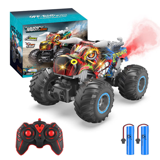 Remote Control Monster Truck with Music & Lights