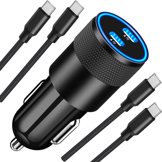 iPhone 16 Dual PD Car Charger with Cables