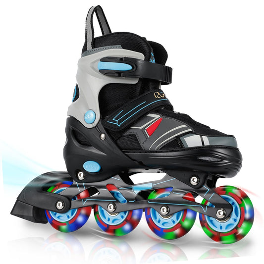Adjustable Light Up Inline Skates for Kids