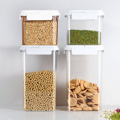 Air Tight Cereal Storage Containers Set, 4 Pieces