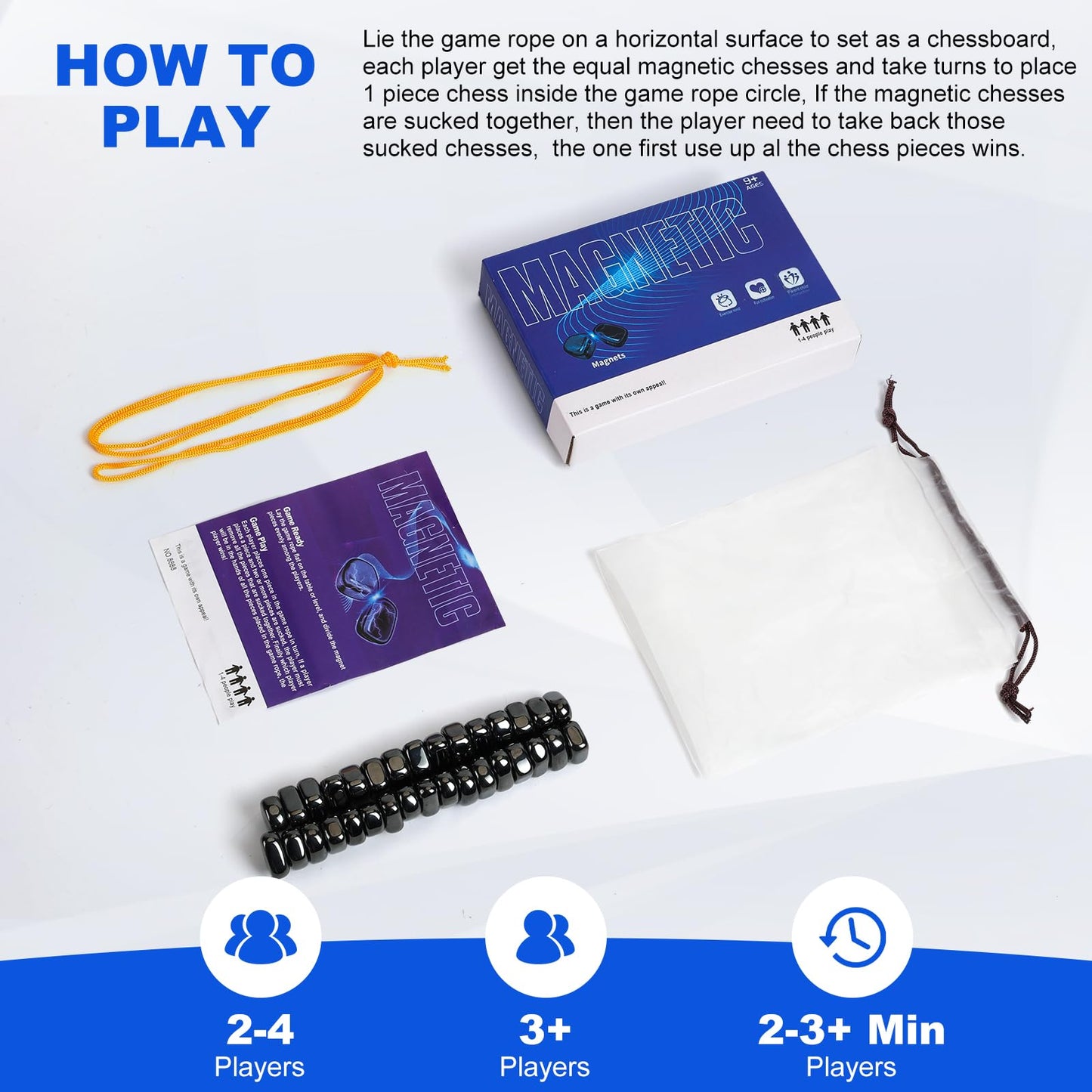 Magnetic Chess Game Set with 32 Stones