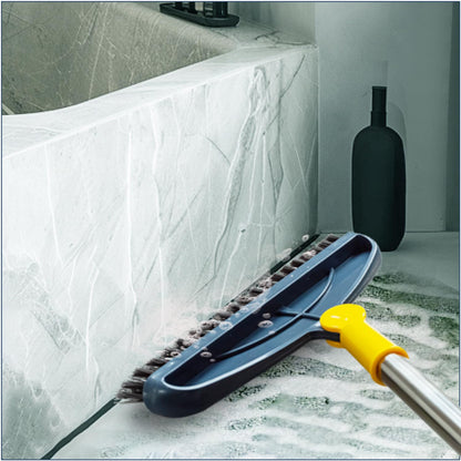Grout Cleaning Brush with Long Handle and Scraper