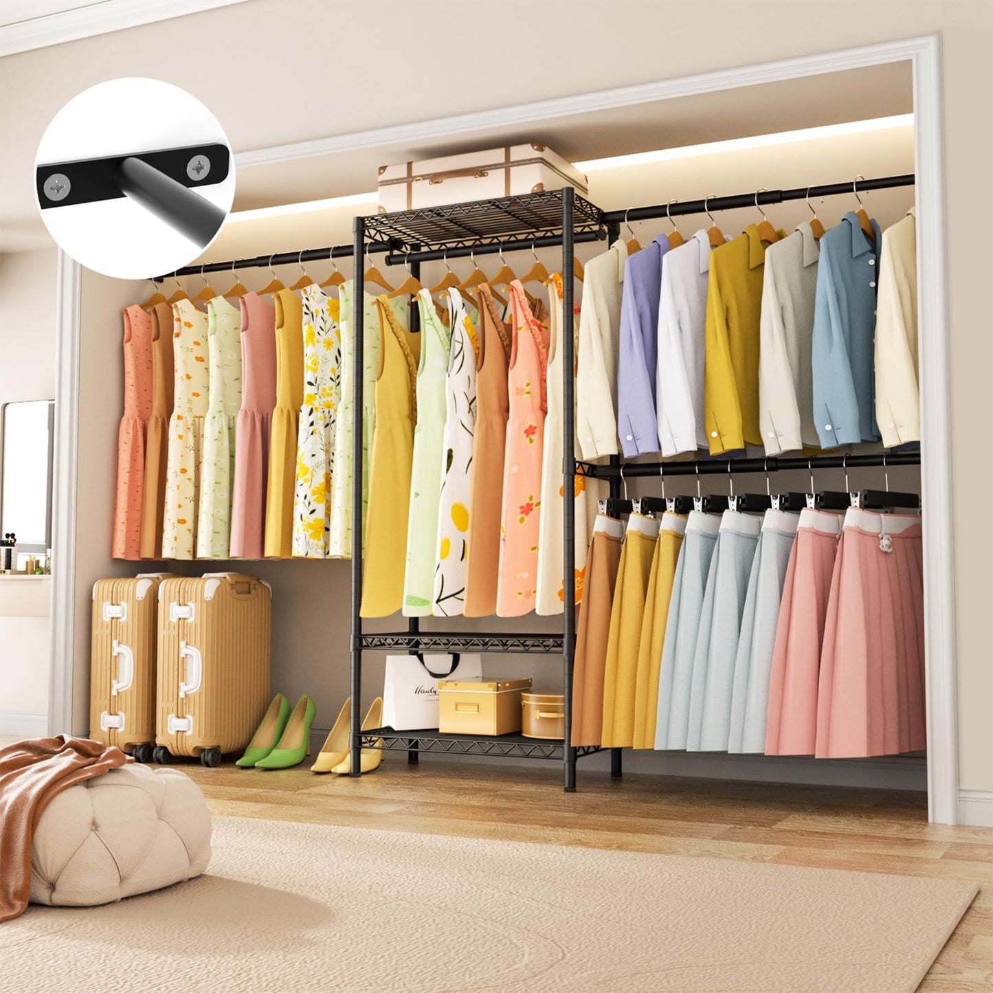Expandable Garment Rack & Closet Organizer System