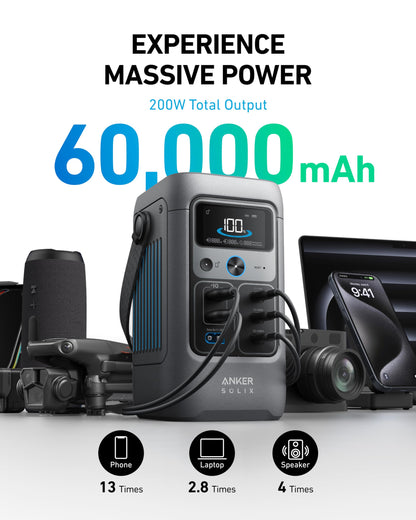 Anker 60,000mAh Portable Power Station for Outdoors
