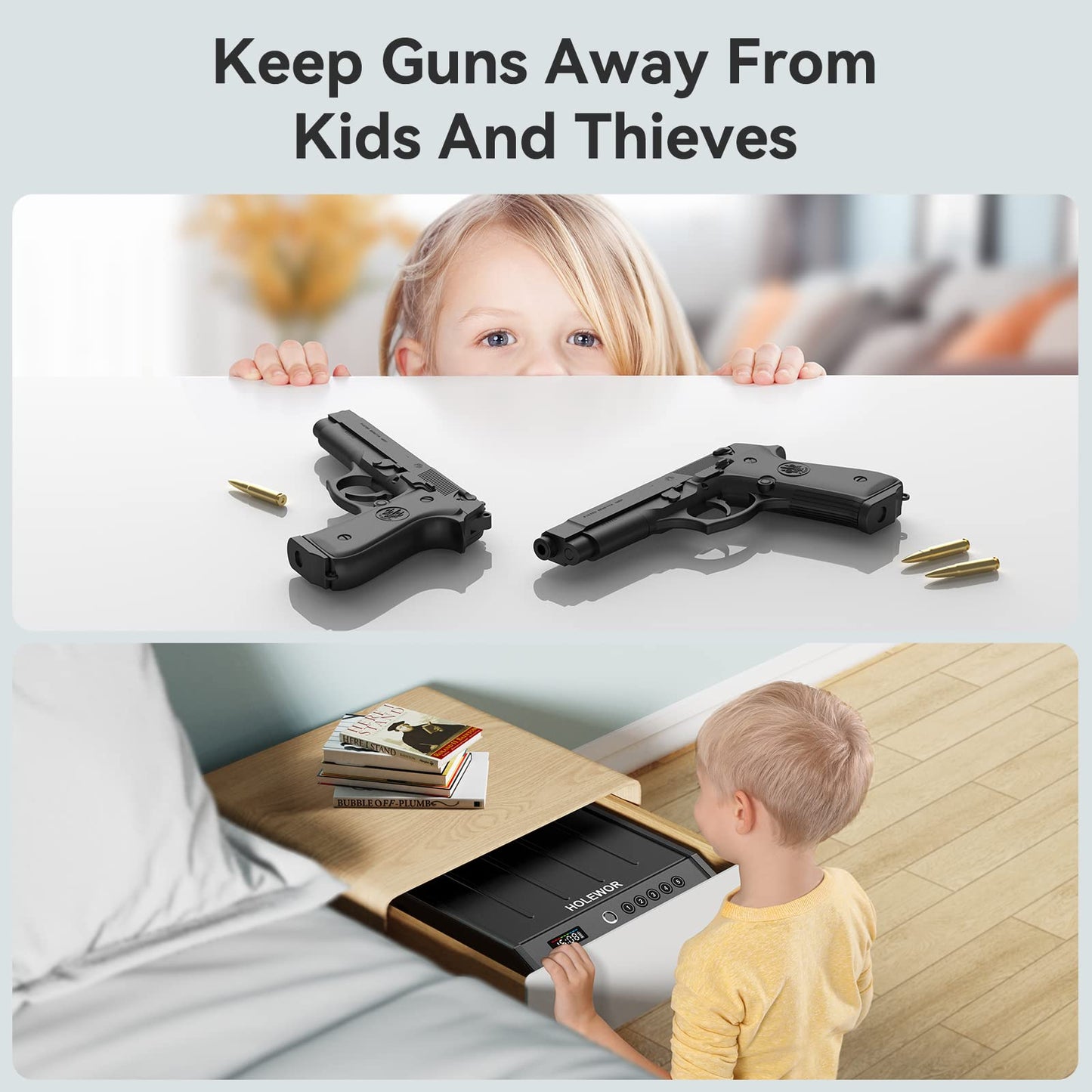 Biometric Pistol Safe with Quick Access Lock