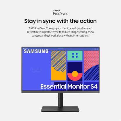 SAMSUNG 24-Inch IPS Monitor with Height Adjustable Stand