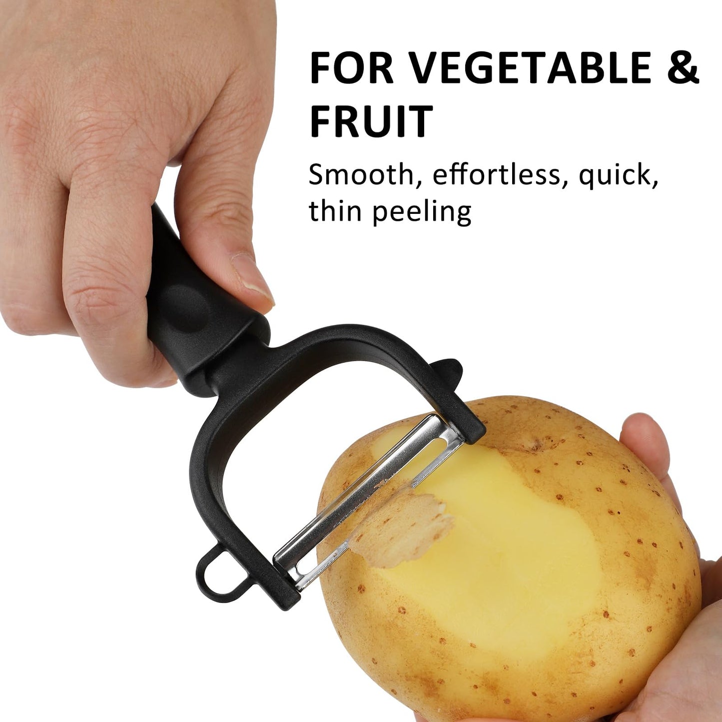 Vegetable Peeler 3-Pack with Long Handle