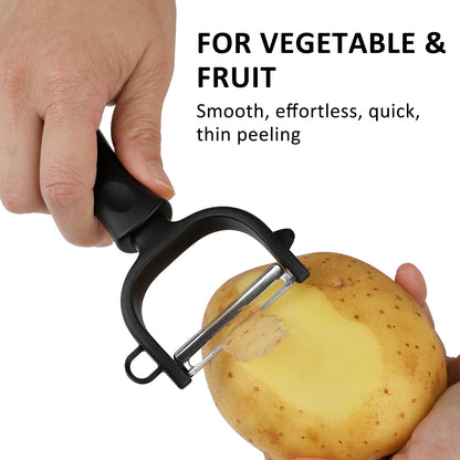 Vegetable Peeler 3-Pack with Long Handle