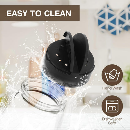 Glass Salt and Pepper Shakers Set of 4
