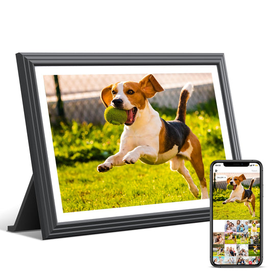 TOLOVE Digital Picture Frame 10.1 Inch-16G WiFi Digital Photo Frame,1280 * 800 HD IPS Touch Screen Smart Cloud Photo Frame, to Share Photos Or Videos Remotely Via APP Email- Android/iOS