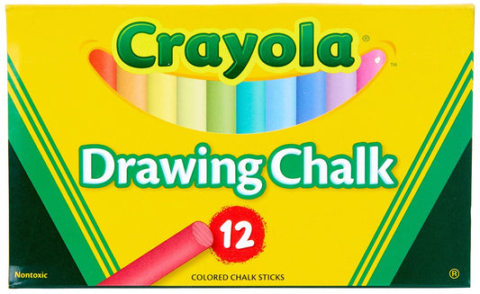 Crayola 12-Pack Assorted Colored Chalk Set