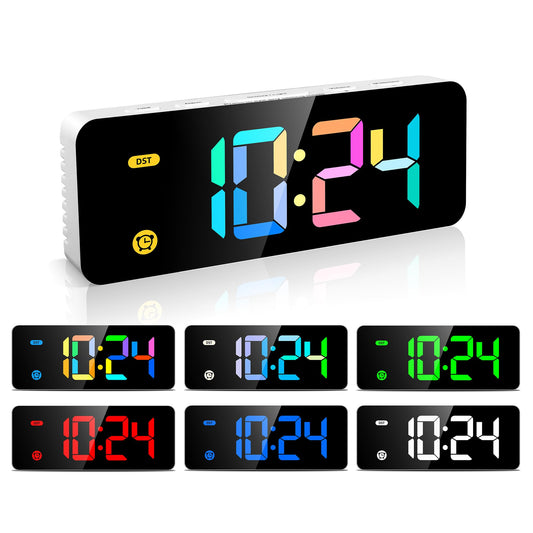 Alarm Clock with Snooze & Dimmable Backlight