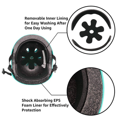 Dual Certified Skateboard and Bike Helmet for All