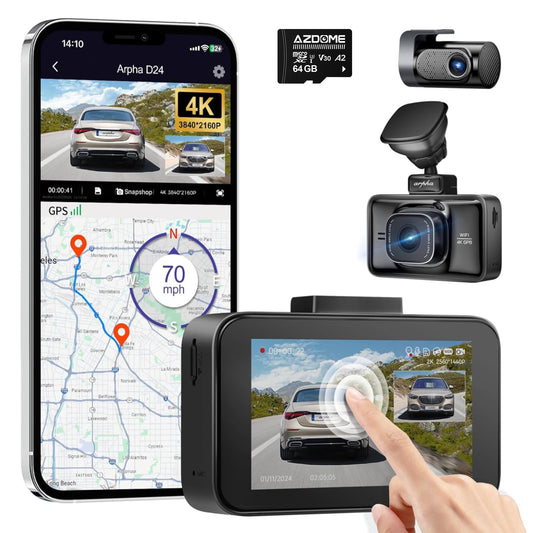 4K Dash Cam with GPS & WiFi