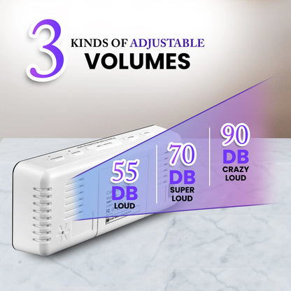 Alarm Clock with Snooze & Dimmable Backlight