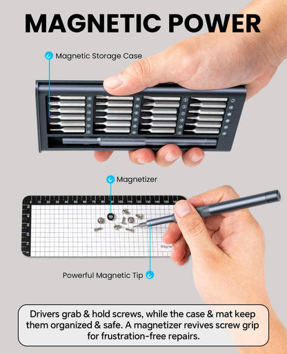 27-in-1 Precision Screwdriver Set for Electronics