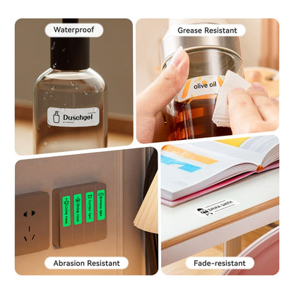 NIIMBOT Label Maker Machine Bluetooth Label Printer for School Home Office Organization, Wireless Mini Labeler D110 Upgraded Version, Label Machine with Label, Green