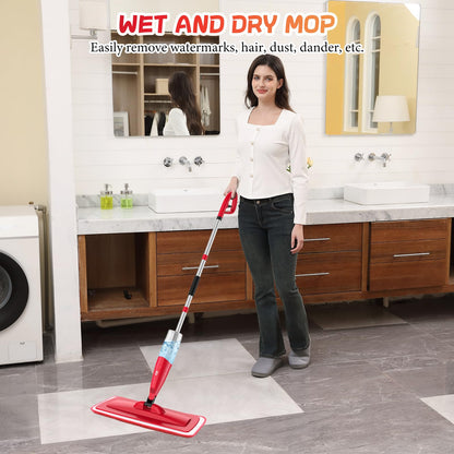 Spray Mop with 580ml Bottle and 2 Pads