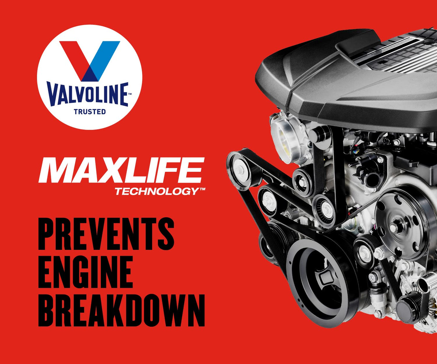 Valvoline High Mileage with MaxLife Technology SAE 5W-30 Synthetic Blend Motor Oil 5 QT, Case of 3 (Packaging May Vary)